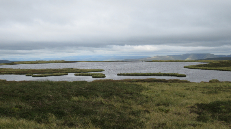 View from Whernside Tarns towards the Howgills and the Lake District